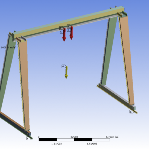 MH늄ӺJTʽؙCԪ  finite element analysis of MH box hoist gant ...