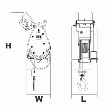 ΢늄(dng)JDU-300A СDU-300A micro electric hoist DU-300A